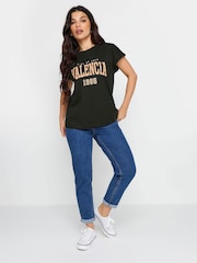 Pack de 2 camisetas de algodón 100 % con eslogan "Valencia" de PixieGirl Petite - Imagen 3 de 5