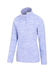 Mountain Warehouse Light Purple Womens Snowdon Melange Fleece - Image 3 of 5
