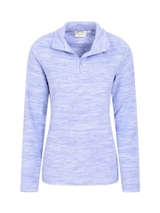 Mountain Warehouse Light Purple Womens Snowdon Melange Fleece - Image 4 of 5