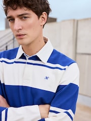 Blue/White Long Sleeve Rugby Shirt - Image 1 of 7