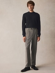Grey EDIT Wide Pinstripe Smart Trousers - Image 2 of 10