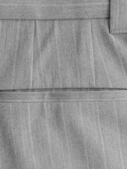 Grey EDIT Wide Pinstripe Smart Trousers - Image 8 of 10