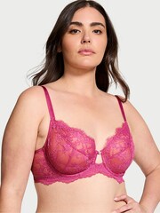 Victoria's Secret Luscious Rose Pink Lace Full Cup Bra - Image 1 of 3