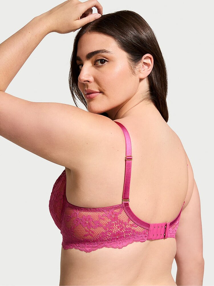 Victoria's Secret Luscious Rose Pink Lace Full Cup Bra - Image 2 of 3