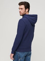 Superdry Blue Gasoline Workwear Graphic Hoodie - Image 3 of 3