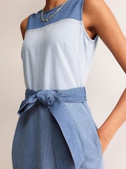 Boden Blue Hotch Denim Midi Dress - Image 2 of 5