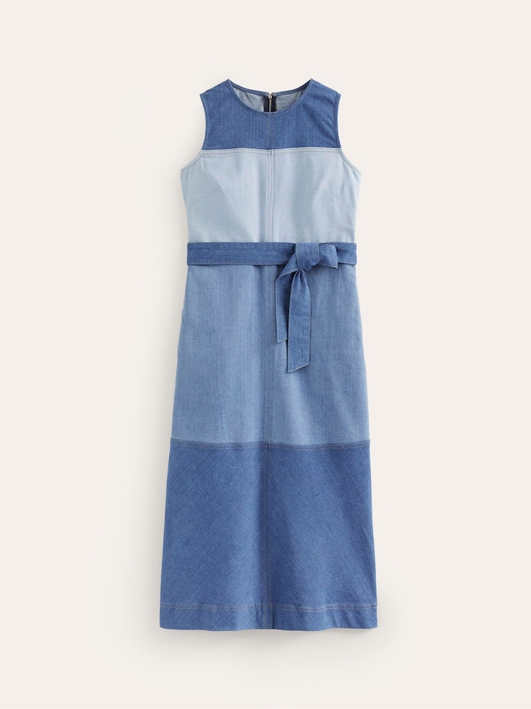 Boden Blue Hotch Denim Midi Dress - Image 5 of 5