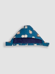 JoJo Maman Bébé Navy Blue Woodland Detachable Hood Print Parka - Image 4 of 5