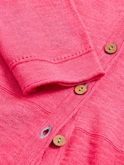 White Stuff Pink Naria V-Neck Cardigan - Image 7 of 7