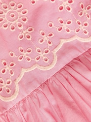 Monsoon Pink Baby Broderie Dress - Image 4 of 4