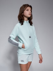 Canterbury Junior Unisex Green 1/2 Zip Thermoreg Fleece - Image 3 of 6