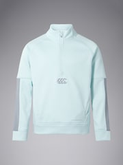 Canterbury Junior Unisex Green 1/2 Zip Thermoreg Fleece - Image 4 of 6