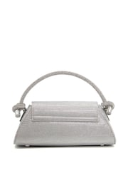 Dune London Silver Chrome Brynley Diamanté Tubular Hand Bag - Image 3 of 5