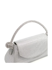Dune London Silver Chrome Brynley Diamanté Tubular Hand Bag - Image 5 of 5