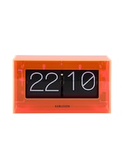 Karlsson Neon Orange Boxed Flip Table Clock - Image 2 of 4