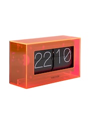 Karlsson Neon Orange Boxed Flip Table Clock - Image 3 of 4