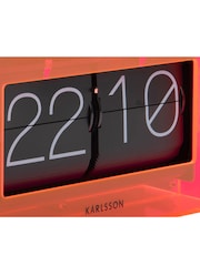 Karlsson Neon Orange Boxed Flip Table Clock - Image 4 of 4