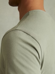 Reiss Sage Melrose Cotton Crew Neck T-Shirt - Image 3 of 5