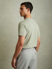 Reiss Sage Melrose Cotton Crew Neck T-Shirt - Image 4 of 5