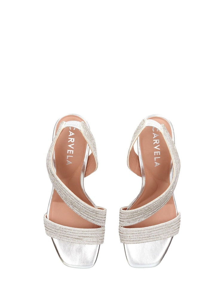Plateado - Sandalias con tacón Gala de Carvela - Imagen 5 de 5
