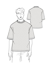 Armani Exchange All Over Logo White 100% Cotton T-Shirt - Image 5 of 5