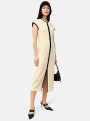 Jigsaw Heavy Crepe Zip Column Dress - Image 1 of 6