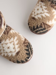 Neutral Faux Fur Lined Boot Slippers - Image 4 of 6