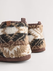 Neutral Faux Fur Lined Boot Slippers - Image 5 of 6
