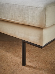 MADE.COM Cotton Weave Oatmeal Harlow Right Hand Facing Corner Sofa - Image 6 of 8