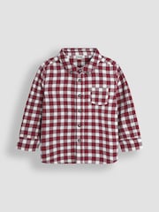 JoJo Maman Bébé Burgundy Gingham Shirt - Image 1 of 3