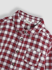 JoJo Maman Bébé Burgundy Gingham Shirt - Image 3 of 3