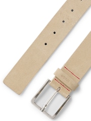 HUGO Natural Suede Textured Leather Belt - Image 3 of 5