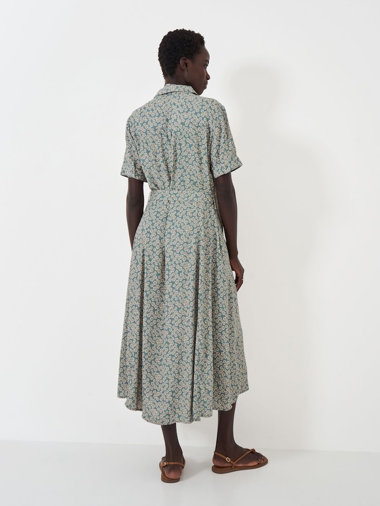 Crew Clothing Green Short Sleeve Shirt Dress - Image 2 of 5