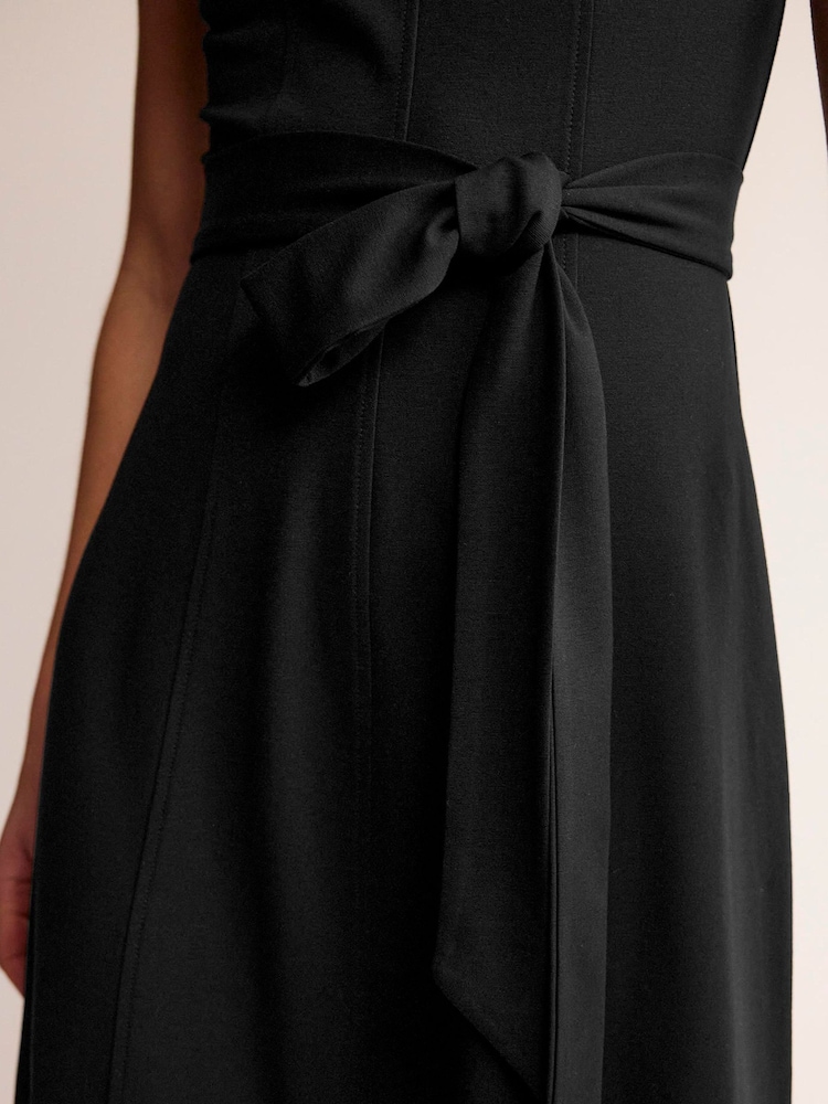 Boden Black Nicola High Neck Ponte Dress - Image 2 of 5
