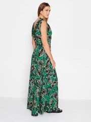 Long Tall Sally Green Tropical Tie Shoulder Maxi Dress - Image 2 of 4