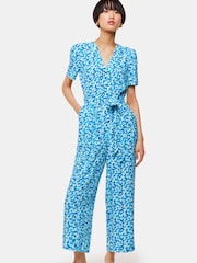 Whistles Blue Hazy Coral Jumpsuit - Image 1 of 5