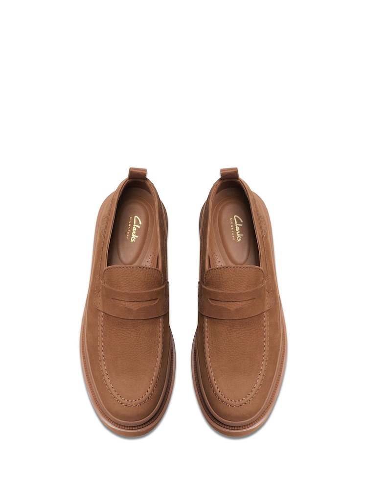 Clarks Brown Nubuck Badell Step Shoes - Image 2 of 7