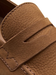 Clarks Brown Nubuck Badell Step Shoes - Image 4 of 7