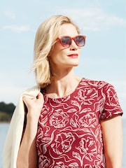Seasalt Cornwall Red Cloud Forms Sunglasses - Image 1 of 2