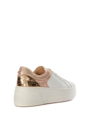 Dune London Grey Elusive Flatform Lace-Up Sneakers - Image 5 of 7