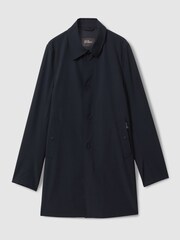 Oscar Jacobson Water-Repellent Single Breasted Car Coat - Image 2 of 6