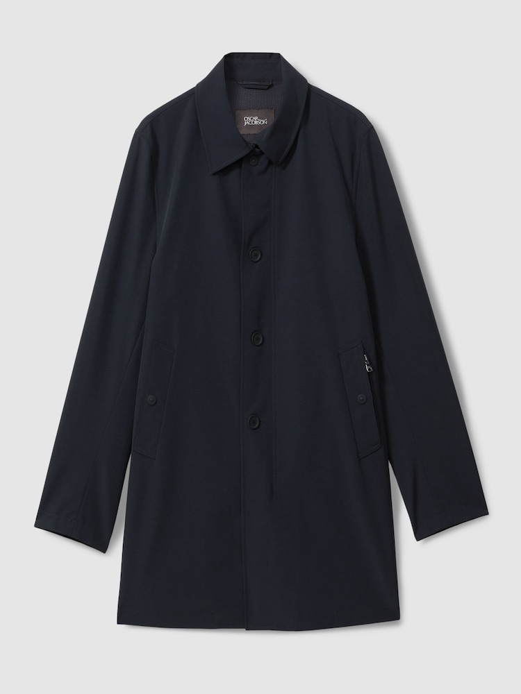 Oscar Jacobson Water-Repellent Single Breasted Car Coat - Image 2 of 6
