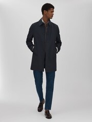 Oscar Jacobson Water-Repellent Single Breasted Car Coat - Image 3 of 6