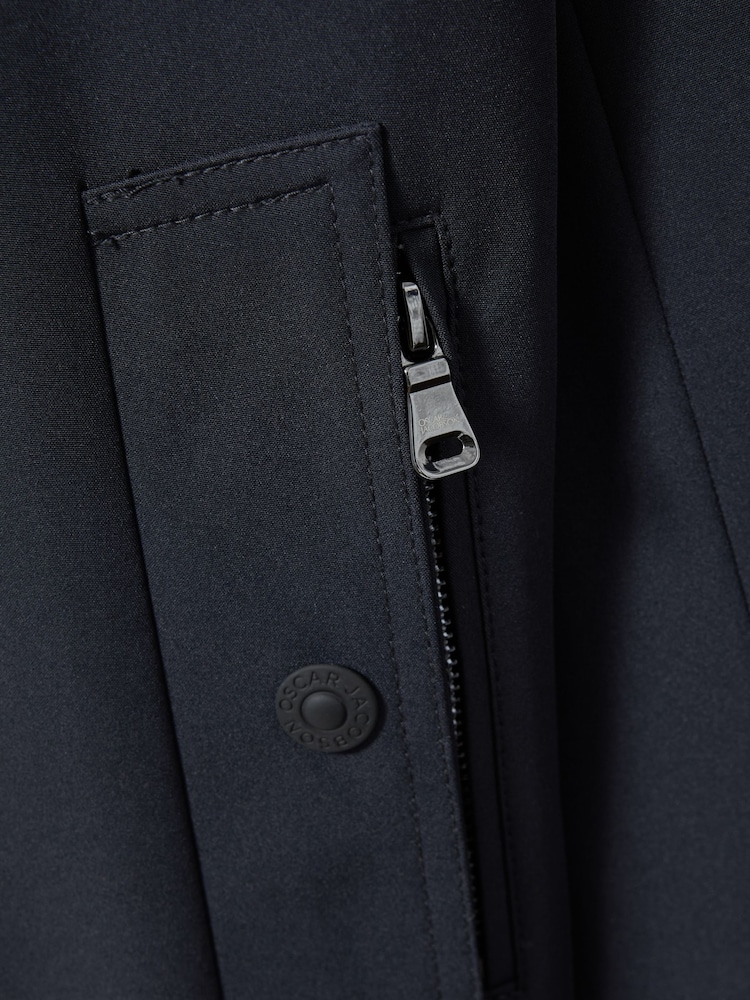 Oscar Jacobson Water-Repellent Single Breasted Car Coat - Image 6 of 6