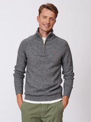 Aubin Bream Quarter Zip Wool Jumper - Image 1 of 5