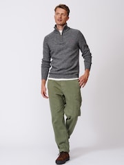 Aubin Bream Quarter Zip Wool Jumper - Image 3 of 5