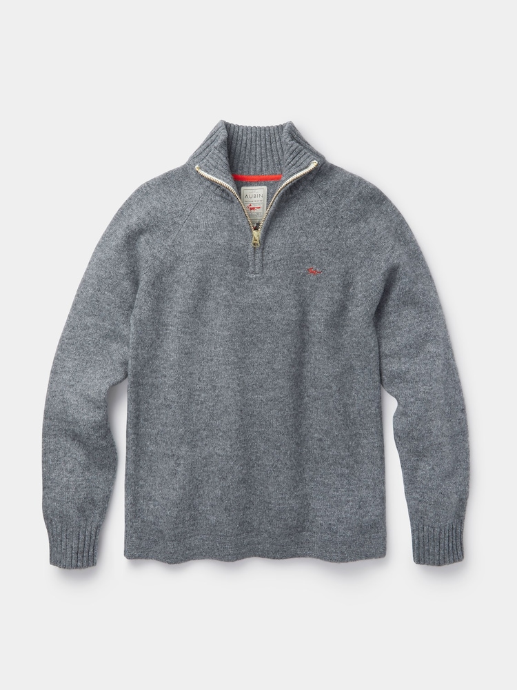 Aubin Bream Quarter Zip Wool Jumper - Image 5 of 5