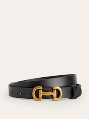 Negro - Boden Iris Skinny Snaffle Trim Belt - Imagen 1 de 3