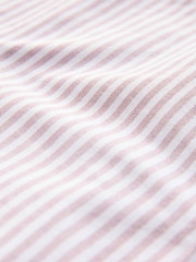 Pink Stripe Oxford Long Sleeve 100% Cotton Shirt - Image 9 of 9