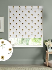 Sophie Allport White Sunflowers Made to Measure Roller Blinds - Image 1 of 6